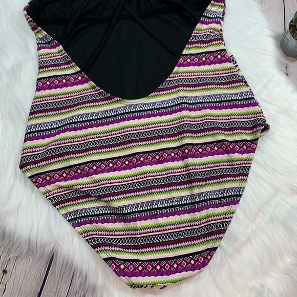 NWOT Mossimo Strappy Floral One Piece Swim - Picture 9 of 11